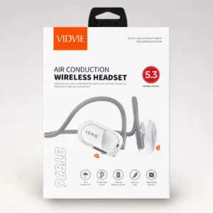 Audífonos Bluetooth VIDVIE BT876 Air Conduction Deportivos Bluetooth 5.3 IPX5